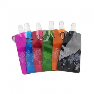 Foldable PVC Water Bottle 480ml for Camping and Traveling, Red, 26x11.5cm Price in Pakistan | LAPTAB