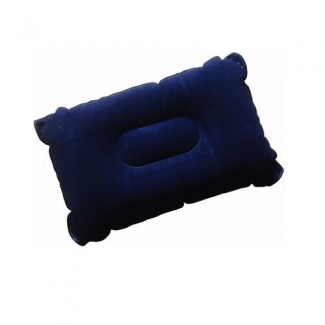Portable Air Inflation Pillow for Travel and Camping, Dark Blue Velvet Leather Price in Pakistan | LAPTAB