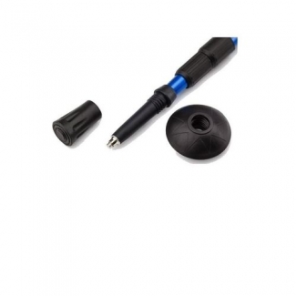 Trekking Stick Black Blue Adjustable Length with Shock Absorbing Springs and 3 End Points Price in Pakistan | LAPTAB