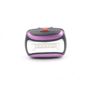 Purple 6-LED Headlight Torch for Camping, Hiking, Hunting, and Fishing, 43g, PVC, 3 AAA Batteries Powered Price in Pakistan | LAPTAB