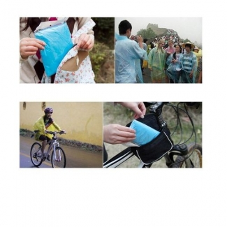 Raincoat Camping Hoodie Blue - Unisex Disposable Waterproof Poncho, One Size Fits All Price in Pakistan | LAPTAB