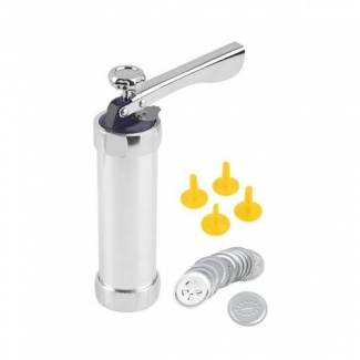 Cookie Making Press and Decorator Machine with 12 Shape Plates and 4 Icing Tips