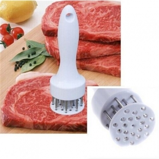 Professional Stainless Steel Needle Meat Tenderizer with Plastic Handle for Steak and Barbecue Price in Pakistan | LAPTAB