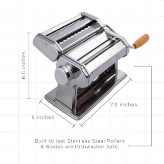 Instant Noodles Pasta Making Machine Stainless Steel with Double Cutter and Safety Hook Price in Pakistan | LAPTAB