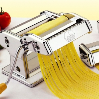 Noodles Pasta Maker Machine Stainless Steel with Removable Double Cutter and Adjustable Thickness Price in Pakistan | LAPTAB