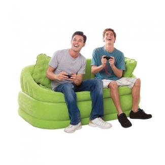 Inflatable Sofa Green 68573 - Lightweight PVC Vinyl, Indoor/Outdoor Use, Supports 220 lbs Price in Pakistan | LAPTAB