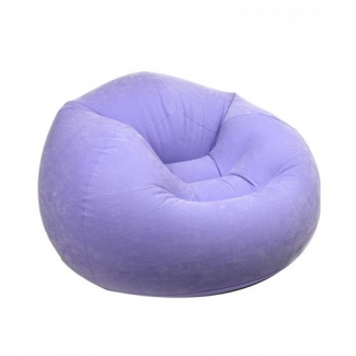 Inflatable Chair Armchair flocked - Purple