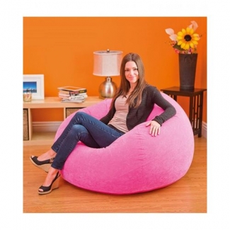Inflatable Flocked Armchair in Purple ? Comfortable, Easy to Sit, High Quality Price in Pakistan | LAPTAB