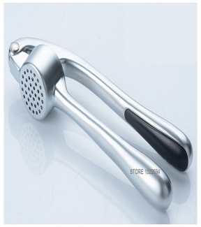 Metal Garlic Press - Silver