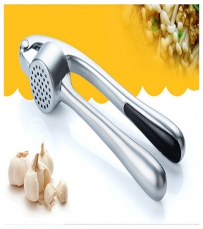 Metal Garlic Press Silver Zinc Alloy 16 x 3.4 x 4.5cm Easy to Use Price in Pakistan | LAPTAB