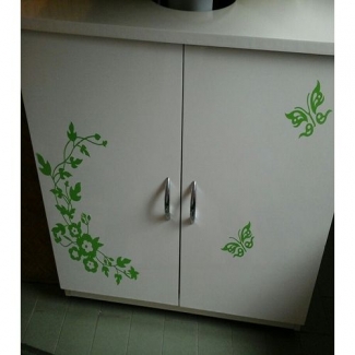 Bathroom Toilet Sticker Green - Premium Quality Decorative Bathroom Decal Price in Pakistan | LAPTAB