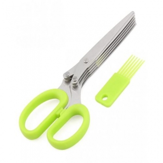 Stainless Steel 5-Blade Herb Scissors for Cutting Fruit and Vegetables Price in Pakistan | LAPTAB