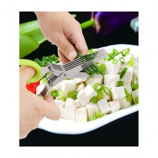 Stainless Steel 5-Blade Herb Scissors for Cutting Fruit and Vegetables Price in Pakistan | LAPTAB