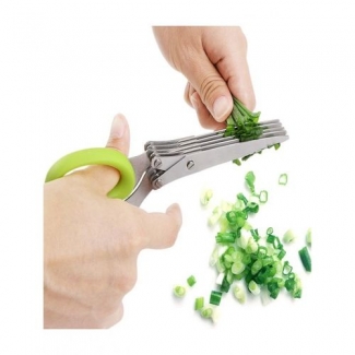 Stainless Steel 5-Blade Herb Scissors for Cutting Fruit and Vegetables Price in Pakistan | LAPTAB
