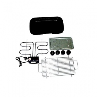 Bar B Q Grill without Stand, Portable Stainless Steel BBQ Grill with Nonstick Plate and Thermostat Control Price in Pakistan | LAPTAB