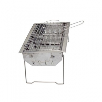 Stainless Steel Foldable BBQ Grill with Chrome Plated Cooking Surface and Handles Price in Pakistan | LAPTAB