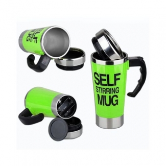 Self Stirring Coffee Mug with Sealing Lid, One-Button Operation, Green Price in Pakistan | LAPTAB