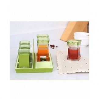 Sauce Container Green with Airtight Screw-Top Lid for Sauces and Condiments Storage