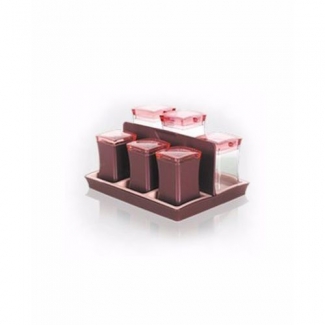 Pink Sauce Container with Airtight Screw-Top Lid, Small and Space-Saving Price in Pakistan | LAPTAB
