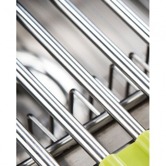 Stainless Steel Folding Sink Rack for Draining and Drying Fruits, Vegetables, and Dishes Price in Pakistan | LAPTAB
