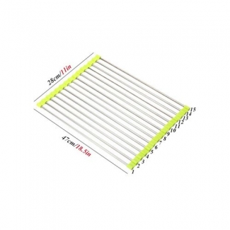Stainless Steel Folding Sink Rack for Draining and Drying Fruits, Vegetables, and Dishes Price in Pakistan | LAPTAB