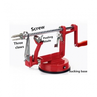 Core Slice Peel Red Apple and Potato Peeler with Adjustable Stainless Steel Blades Price in Pakistan | LAPTAB