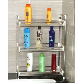 Compact Multi-Purpose Stainless Steel Storage Rack for Home Organization, Silver Price in Pakistan | LAPTAB