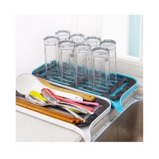 Multifunctional Utensil Storage Rack with Drain Tray, Durable Plastic, Dishwasher Safe Price in Pakistan | LAPTAB