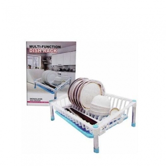 Multi Function Dish Rack Single with Removable Draining Tray, Food Grade Material