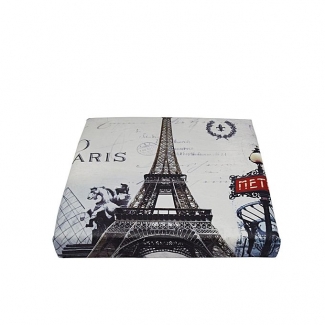Folding Storage Ottoman Foot Rest & Stool with Eiffel Tower Design, Durable and Comfortable Price in Pakistan | LAPTAB
