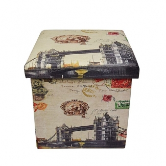 London Bridge Folding Storage Ottoman Foot Rest & Stool with Durable Material Price in Pakistan | LAPTAB
