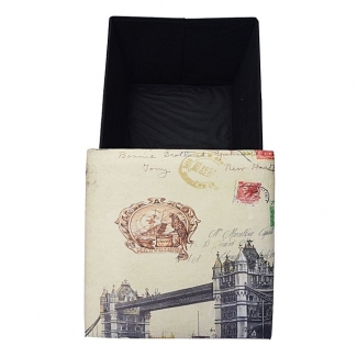 London Bridge Folding Storage Ottoman Foot Rest & Stool with Durable Material Price in Pakistan | LAPTAB