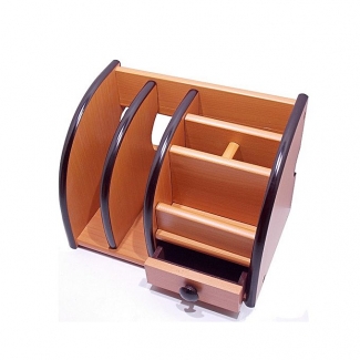 Wooden Pen & Stationery Holder BJ8818 with Elegant Design and Quality Finish Price in Pakistan | LAPTAB