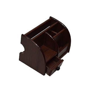 Wooden Pen & Stationery Holder Bj8802 Brown with Elegant and Stylish Design Price in Pakistan | LAPTAB