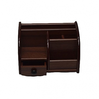 Wooden Pen & Stationery Holder Bj8802 Brown with Elegant and Stylish Design Price in Pakistan | LAPTAB