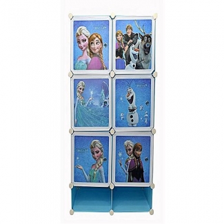 Frozen Wardrobe Organizer Rack for Kids with 6 Waterproof Fiber Cubes, Easy Assembly Price in Pakistan | LAPTAB