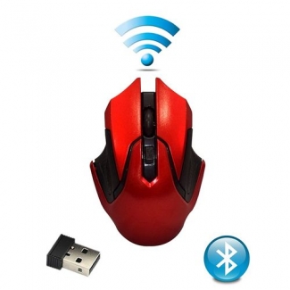Jx 2-4 Ghz Optical Wireless Mouse - Red