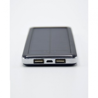 Solar Power Bank 10000 mAh Ultra-Thin Aluminum Alloy Shell Compatible with All Phones Price in Pakistan | LAPTAB