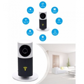 HD Wifi Smart IP Camera Black with Night Vision, Two-Way Audio, Motion Detection, Remote Control, Wide Angle, 3G/4G Support Price in Pakistan | LAPTAB