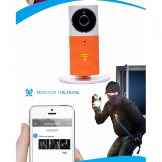 HD Wifi Smart IP Camera Orange with Two-Way Voice, Night Vision, Motion Detection