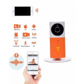 HD Wifi Smart IP Camera Orange with Two-Way Voice, Night Vision, Motion Detection Price in Pakistan | LAPTAB
