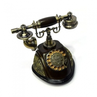 Classical Telephone Set Antique Swivel Dial Phone with Retro Ringtones and Redial Function Price in Pakistan | LAPTAB