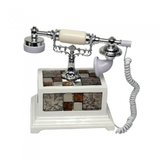 Elegant Classical Harmonious Antique Telephone Set with Caller ID, Speaker, and Clock Price in Pakistan | LAPTAB