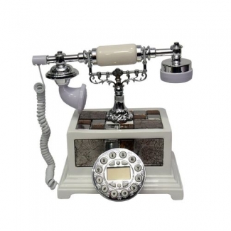 Elegant Classical Harmonious Antique Telephone Set with Caller ID, Speaker, and Clock Price in Pakistan | LAPTAB