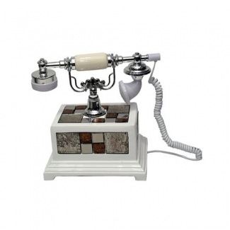 Elegant Classical Harmonious Antique Telephone Set with Caller ID, Speaker, and Clock Price in Pakistan | LAPTAB