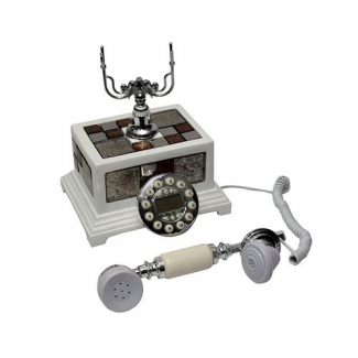 Elegant Classical Harmonious Antique Telephone Set with Caller ID, Speaker, and Clock Price in Pakistan | LAPTAB