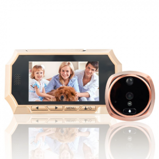 4-3 HD Screen Smart Digital Door Viewer with IR Night Vision and 140? Wide Angle