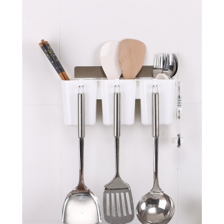 Leachate Storage Rack with Magic Sticker ? Tool-Free Utensil Drawer Organizer with Drain Holes