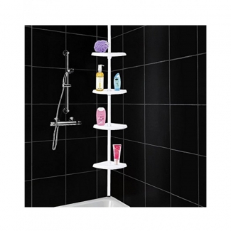Four Layers Extendable Corner Shelf Adjustable 105-275 cm for Bathroom Kitchen Bedroom Storage Price in Pakistan | LAPTAB