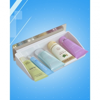 Multi Function Storage Rack with Reusable Magic Flexible Sticker for Smooth Surfaces